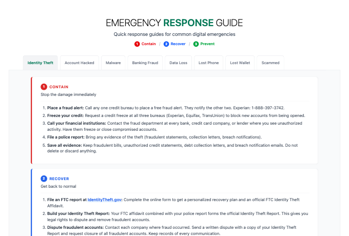 Emergency Response Guide
